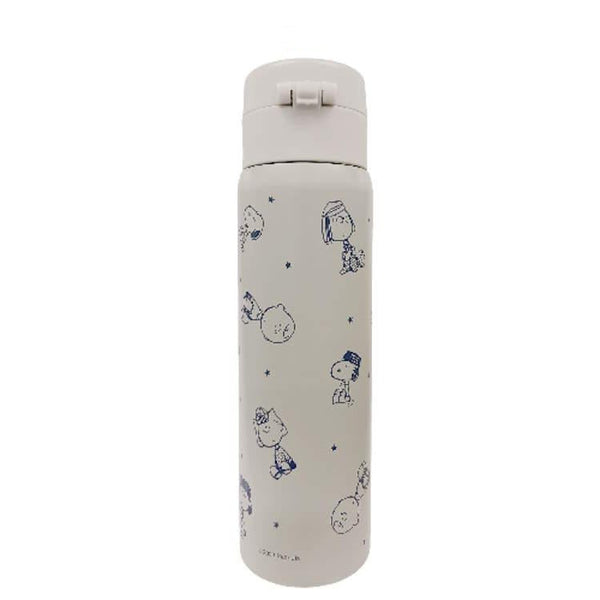 Kamio Japan Snoopy One Push Stainless Bottle (Good Friends) 日本Kamio  史努比一键开盖保温瓶 (好朋友款) 480mL