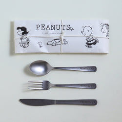 PEANUTS Cafe Cutlery 3pcs Set 日本PEANUTS 史努比咖啡厅餐具套装