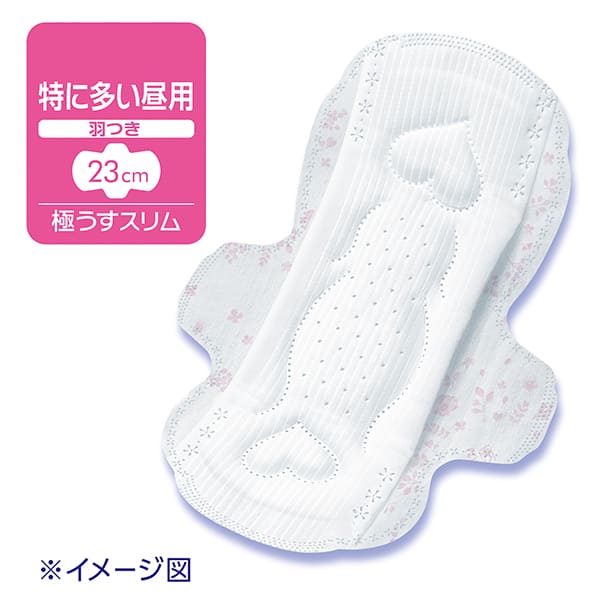 UNICHARM Sofy Hadaomoi Ultra-Thin Slim Sanitary Pad (Very Heavy Daytime w/wings 23cm) 20pcs 尤妮佳 苏菲极轻薄舒肤卫生棉 (特多量日用护翼23cm) 20片