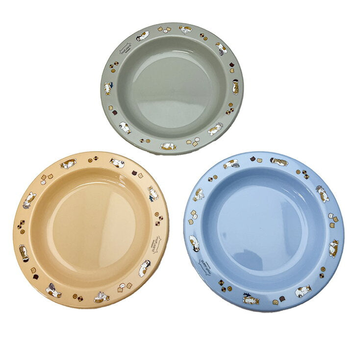 OSK Mofusand 3-Piece Small Plate Set 日本OSK Mofusand鲨鱼猫小胶碟套装 3个