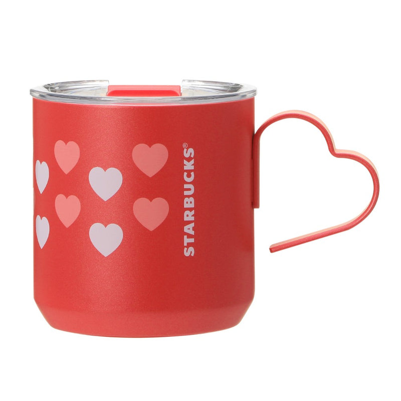 [Pre-Order] Japan SBUX 2025 Valentine Collection Stainless Steel Mug 355ml [预售] 日本星巴克 2025情人节系列 爱心不锈钢马克杯 355ml