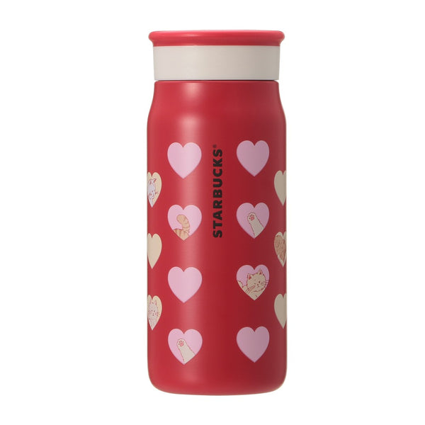 [Pre-Order] Japan SBUX 2025 Valentine Collection Stainless Steel Bottle 355ml [预售] 日本星巴克 2025情人节系列 不锈钢保溫瓶 355ml