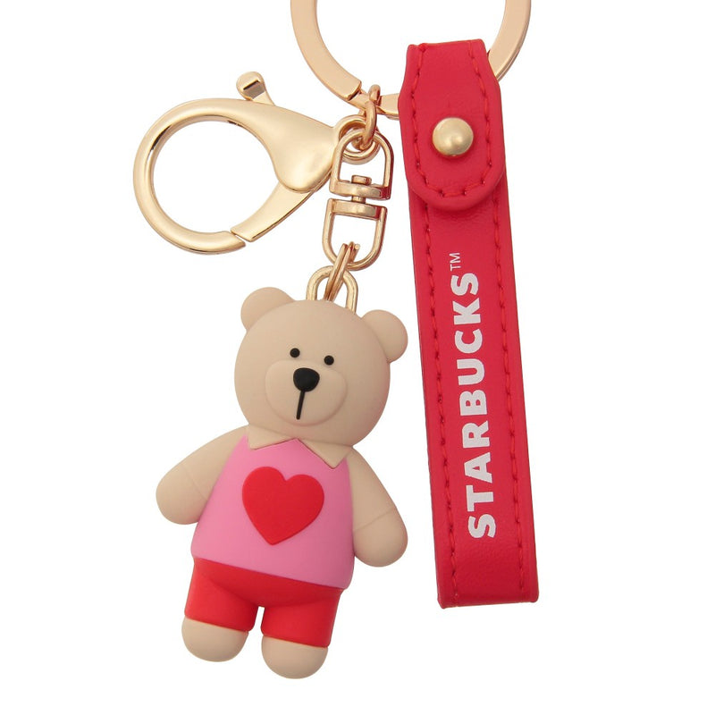 [Pre-Order] Japan SBUX 2025 Valentine Collection 2025 Valentine's Day Bearista Keychain [预售] 日本星巴克 2025情人节系列 2025情人节小熊钥匙圈