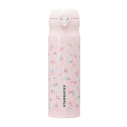 [Pre-Order] Japan SBUX 2025 Sakura Daytime Collection SAKURA Handy Stainless Steel Bottle Pale Pink 500ml [预售] 日本星巴克 2025樱花系列 樱花淡粉色便携不锈钢保温水瓶 500ml