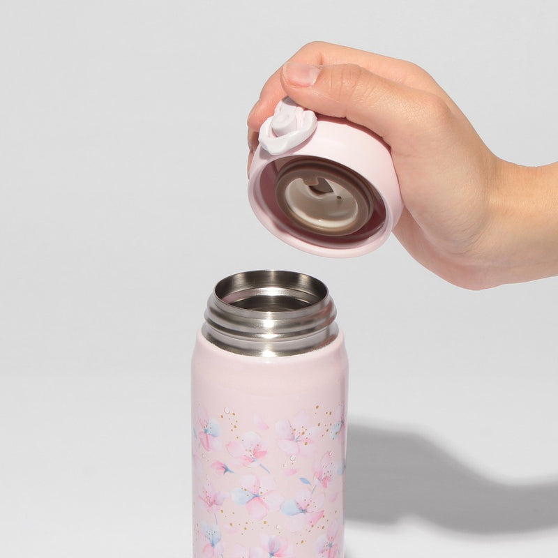 [Pre-Order] Japan SBUX 2025 Sakura Daytime Collection SAKURA Handy Stainless Steel Bottle Pale Pink 500ml [预售] 日本星巴克 2025樱花系列 樱花淡粉色便携不锈钢保温水瓶 500ml