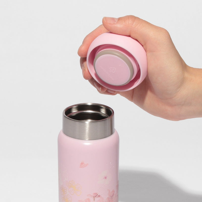 [Pre-Order] Japan SBUX 2025 Sakura Daytime Collection SAKURA Pale Pink Gradient Stainless Steel Bottle 355ml [预售] 日本星巴克 2025樱花系列 樱花淡粉色渐变不锈钢瓶 355ml