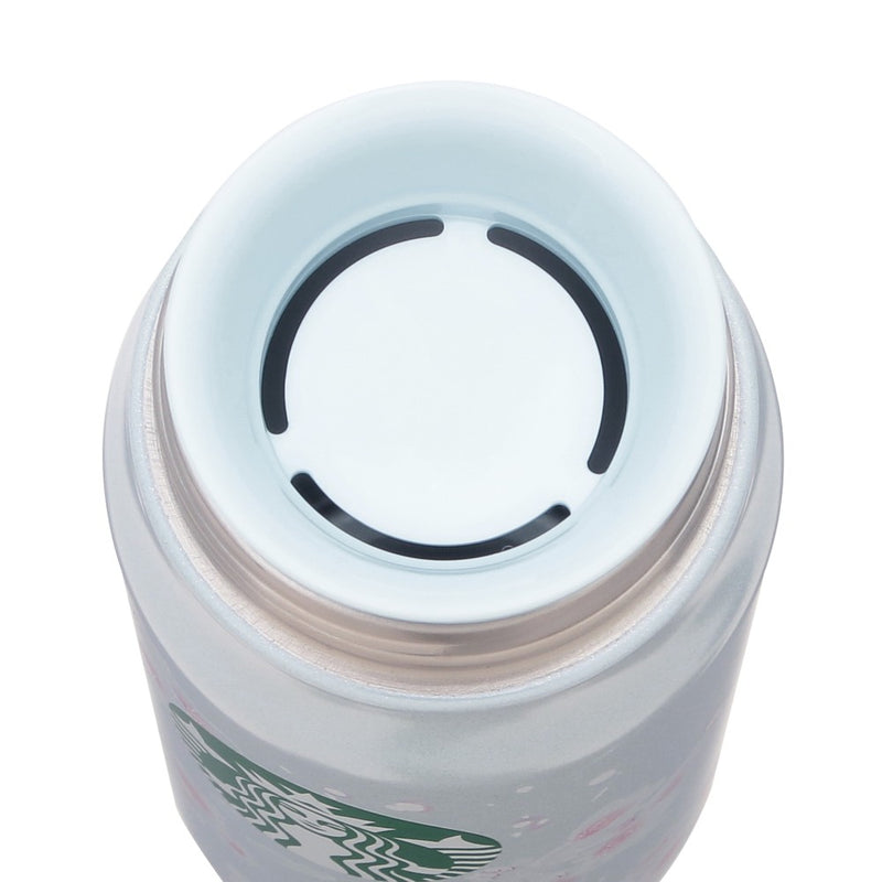 [Pre-Order] Japan SBUX 2025 Sakura Daytime Collection SAKURA Pale Blue Stainless Steel Bottle 355ml [预售] 日本星巴克 2025樱花系列 樱花淡蓝色不锈钢瓶 355ml