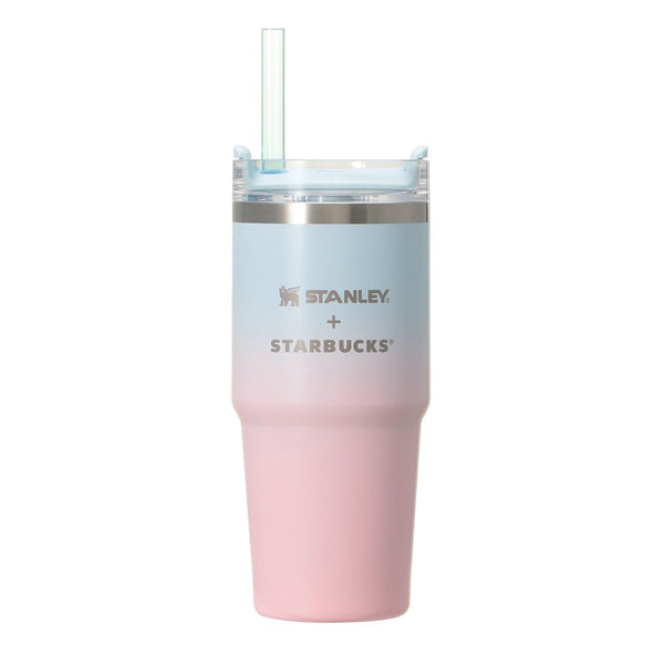 Japan SBUX 2025 Sakura Daytime Collection SAKURA STANLEY Pale Pink Gradient 3WAY Stainless Steel Tumbler 414ml 日本星巴克 2025樱花系列 樱花史丹利淡粉色渐变3WAY不锈钢保温杯 414ml