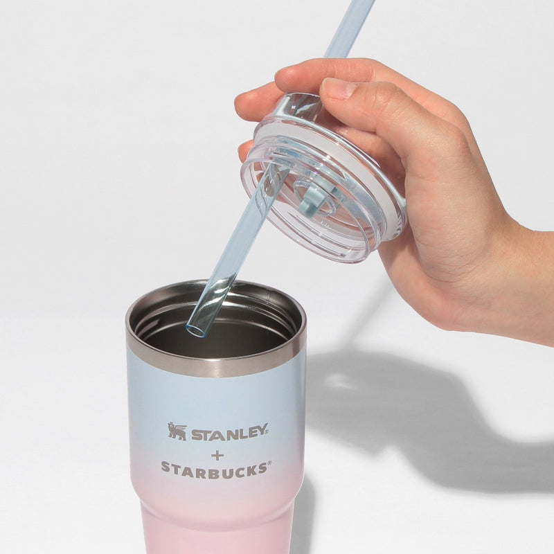 [Pre-Order] Japan SBUX 2025 Sakura Daytime Collection SAKURA STANLEY Pale Pink Gradient 3WAY Stainless Steel Tumbler 414ml [预售] 日本星巴克 2025樱花系列 樱花史丹利淡粉色渐变3WAY不锈钢保温杯 414ml