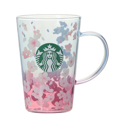 [Pre-Order] Japan SBUX 2025 Sakura Daytime Collection SAKURA Spring Season Blend Heat-Resistant Glass Mug 414ml [预售] 日本星巴克 2025樱花系列 樱花春季混合耐热玻璃杯 414ml