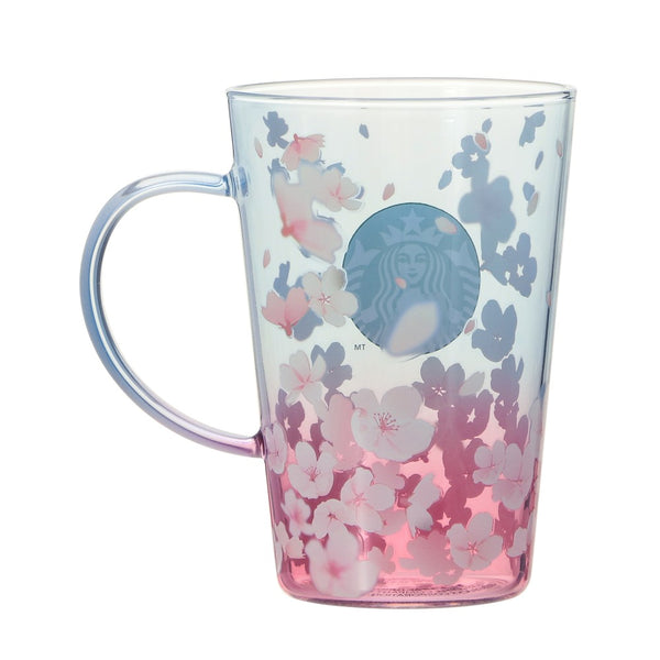 [Pre-Order] Japan SBUX 2025 Sakura Daytime Collection SAKURA Spring Season Blend Heat-Resistant Glass Mug 414ml [预售] 日本星巴克 2025樱花系列 樱花春季混合耐热玻璃杯 414ml