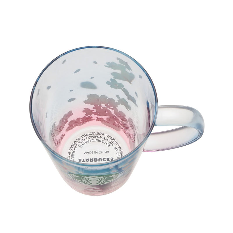 [Pre-Order] Japan SBUX 2025 Sakura Daytime Collection SAKURA Spring Season Blend Heat-Resistant Glass Mug 414ml [预售] 日本星巴克 2025樱花系列 樱花春季混合耐热玻璃杯 414ml