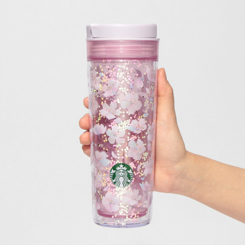 [Pre-Order] Japan SBUX 2025 Sakura Daytime Collection SAKURA Color Changing Tumbler 473ml [预售] 日本星巴克 2025樱花系列 樱花变色随行杯 473ml