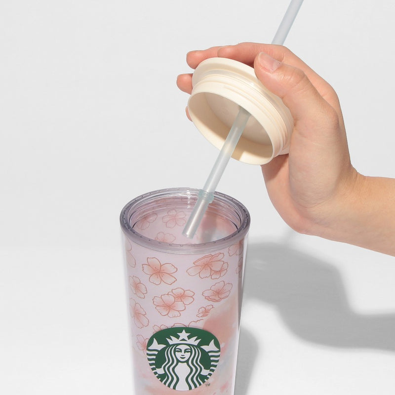 [Pre-Order] Japan SBUX 2025 Sakura Daytime Collection SAKURA Layered Cold Cup Tumbler 414ml [预售] 日本星巴克 2025樱花系列 樱花分层冷水杯 414ml