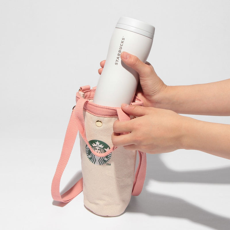 [Pre-Order] Japan SBUX 2025 Sakura Daytime Collection SAKURA Bottle Shoulder Bag [预售] 日本星巴克 2025樱花系列 樱花水瓶单肩包