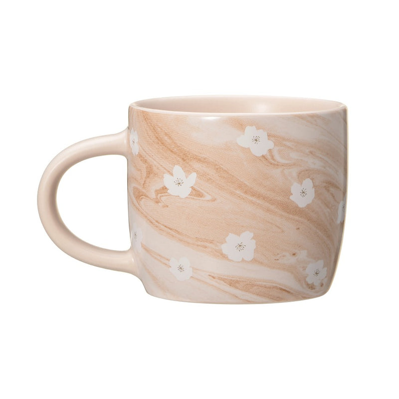 [Pre-Order] Japan SBUX 2025 Sakura Daytime Collection SAKURA Marble Medal Mug 355ml [预售] 日本星巴克 2025樱花系列 樱花大理石奖牌马克杯 355ml