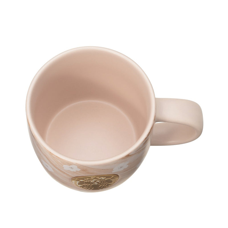 [Pre-Order] Japan SBUX 2025 Sakura Daytime Collection SAKURA Marble Medal Mug 355ml [预售] 日本星巴克 2025樱花系列 樱花大理石奖牌马克杯 355ml