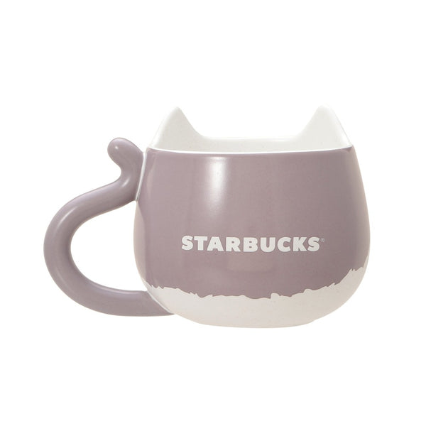 SBUX Japan 2025 Valentine Collection Grey Cat Face Mug 355ml 日本星巴克 2025情人节系列 2025情人节灰猫马克杯 355ml