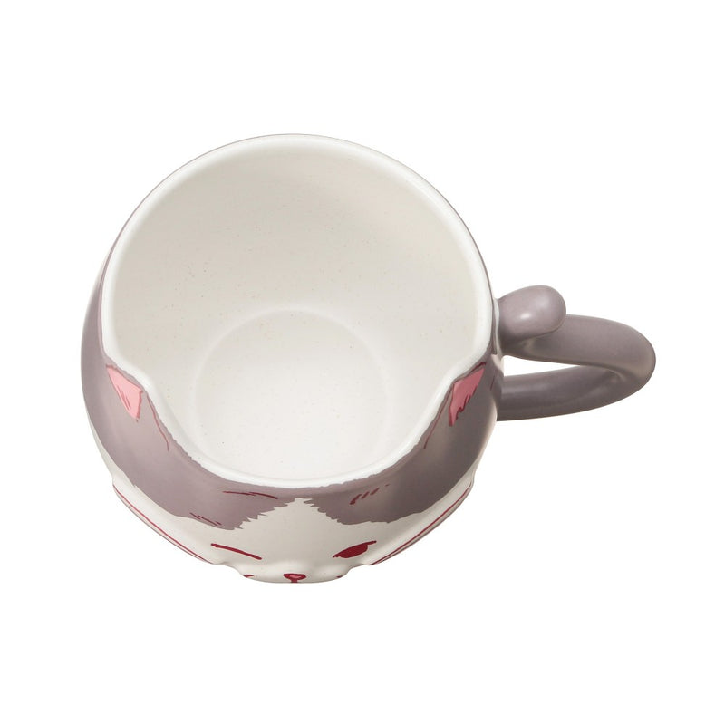 [Pre-Order] Japan SBUX 2025 Valentine Collection 2025 Valentine's Day Grey Cat Face Mug 355ml [预售] 日本星巴克 2025情人节系列 2025情人节灰猫马克杯 355ml