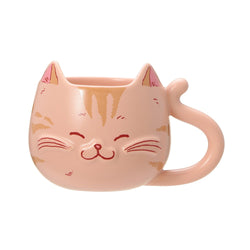 [Pre-Order] Japan SBUX 2025 Valentine Collection 2025 Valentine's Day Beige Cat Face Mug 355ml [预售] 日本星巴克 2025情人节系列 2025情人节橘猫马克杯 355ml