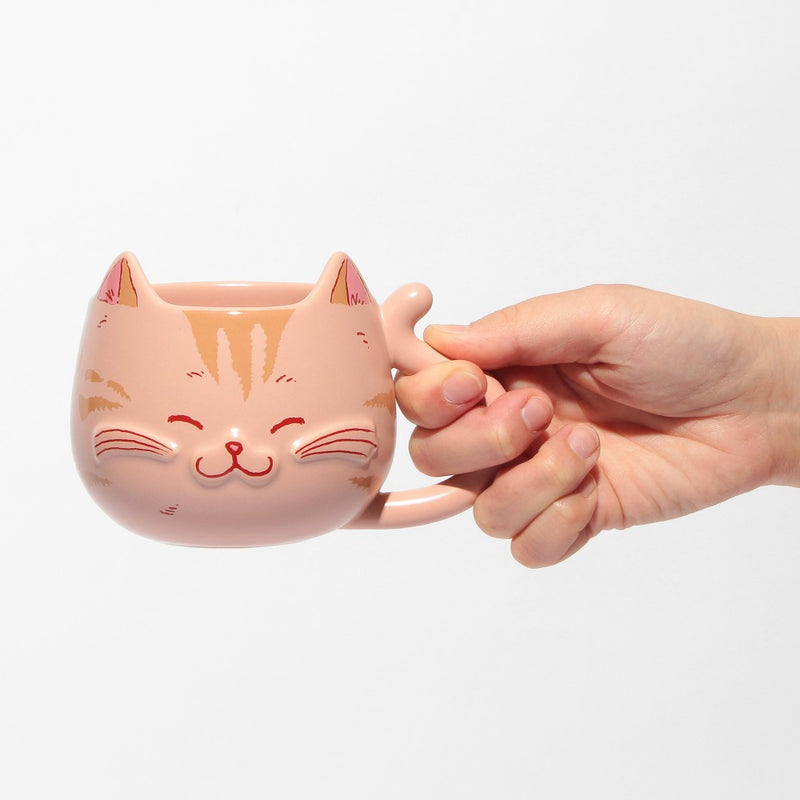 [Pre-Order] Japan SBUX 2025 Valentine Collection 2025 Valentine's Day Beige Cat Face Mug 355ml [预售] 日本星巴克 2025情人节系列 2025情人节橘猫马克杯 355ml