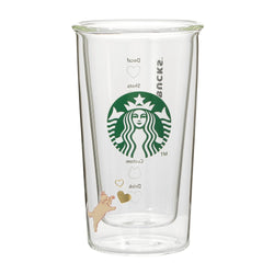 [Pre-Order] Japan SBUX 2025 Valentine Collection 2025 Valentine's Day Heat-Resistant Double-Wall Glass 355ml [预售] 日本星巴克 2025情人节系列 2025情人节耐热双层玻璃杯 355ml