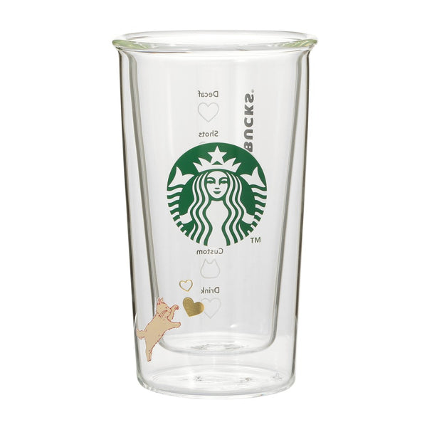 [Pre-Order] Japan SBUX 2025 Valentine Collection 2025 Valentine's Day Heat-Resistant Double-Wall Glass 355ml [预售] 日本星巴克 2025情人节系列 2025情人节耐热双层玻璃杯 355ml