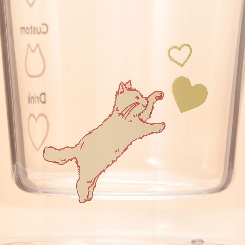 [Pre-Order] Japan SBUX 2025 Valentine Collection 2025 Valentine's Day Heat-Resistant Double-Wall Beige Glass 355ml [预售] 日本星巴克 2025情人节系列 2025情人节耐热双层米色玻璃杯 355ml