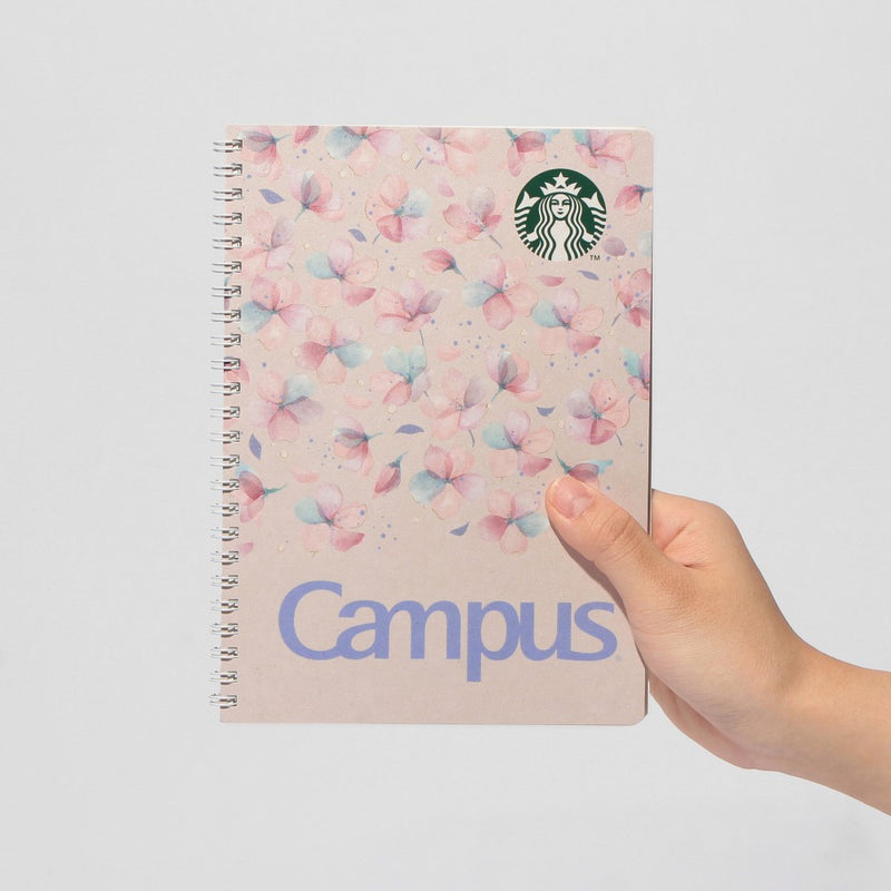 [Pre-Order] Japan SBUX 2025 Sakura Daytime Collection SAKURA Campus Ring Notebook (Beige) [预售] 日本星巴克 2025樱花系列 樱花校园环笔记本 (米色)