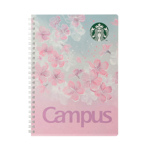 [Pre-Order] Japan SBUX 2025 Sakura Daytime Collection SAKURA Campus Ring Notebook (Gradient) [预售] 日本星巴克 2025樱花系列 樱花校园环笔记本 (渐变色)