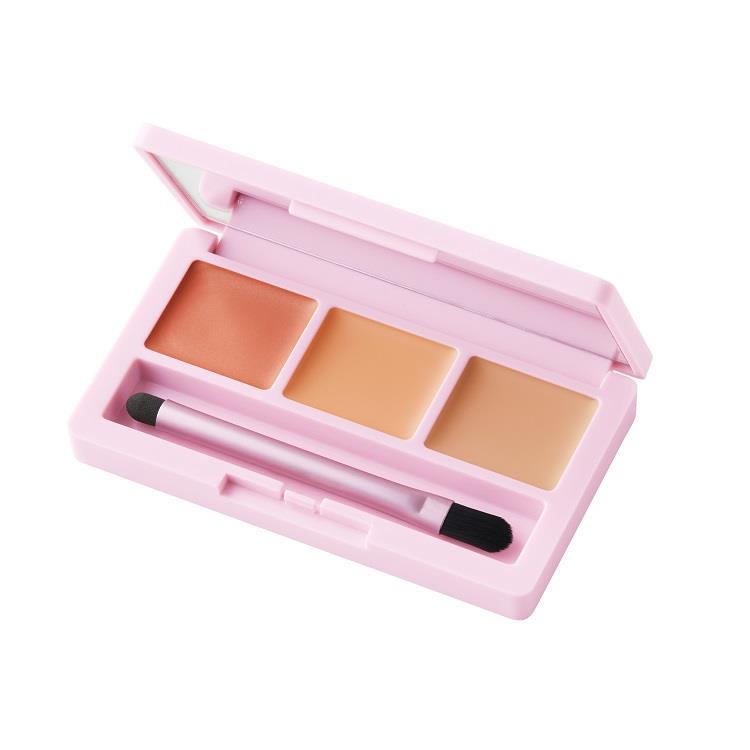 DAISY DOLL Concealer Palette (R-02 Warm Beige) 日本DAISY DOLL 三色遮瑕盘 (R-02 暖肤色)