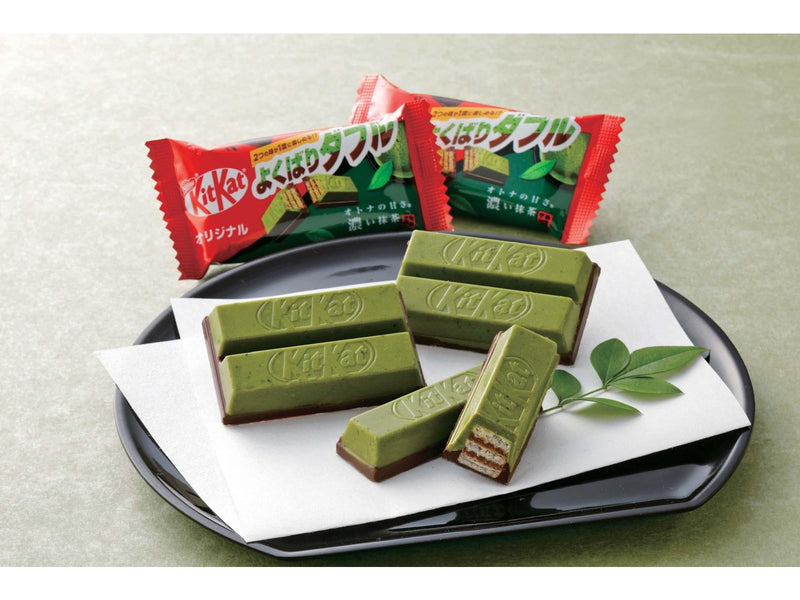 Nestle KITKAT Mini Double Matcha 10pcs/bag 日本雀巢KITKAT 50周年限定 迷你浓厚抹茶和原味风味巧克力威化 10枚/包