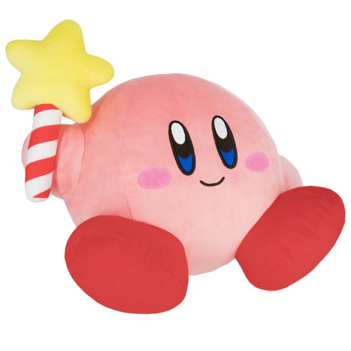 SAN-EI All Star Collection Star Rod Kirby Plush L  三英 星之卡比全明星系列 星棒柯比大公仔