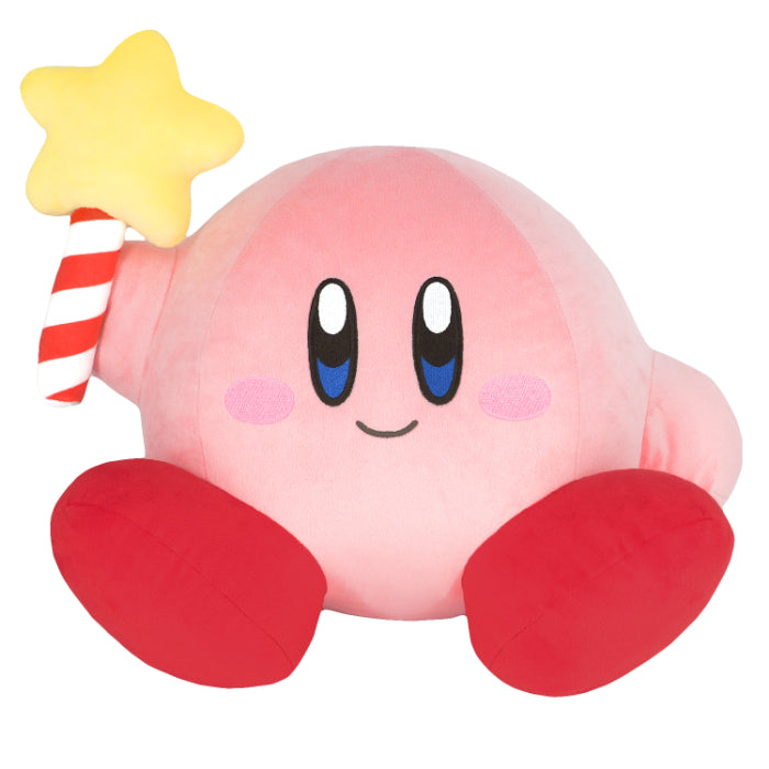 SAN-EI All Star Collection Star Rod Kirby Plush L  三英 星之卡比全明星系列 星棒柯比大公仔