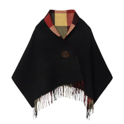 Vivienne Westwood Japan LUMBERJACK Reversible Buttoned Wool Stole (Black) 日本Vivienne Westwood 双面穿钮扣羊毛披肩 (黑色)