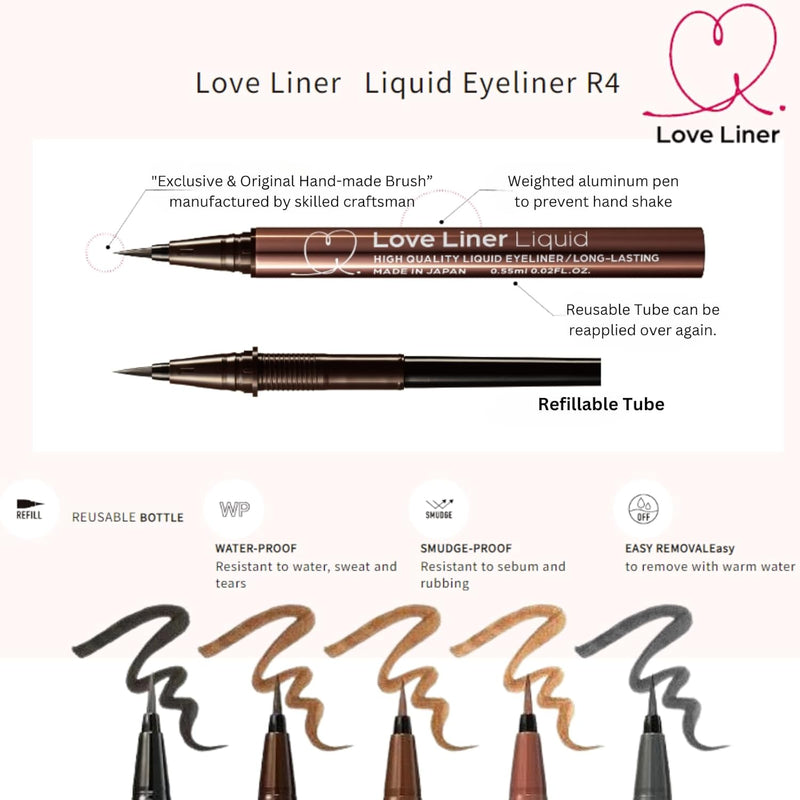 MSH Love Liner Liquid (Mocha Greige) 日本MSH Love Liner极细眼线液笔 (摩卡灰) 0.55ml