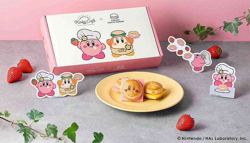 [PRE-ORDER] CAPTAIN SWEETS BURGER x KIR BY CAFE Kir by Sweets Burger Set 6pcs/Box [预售] 日本CAPTAIN SWEETS BURGER x 星之卡比主题咖啡厅 卡比汉堡甜点 6个/盒