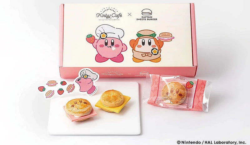 [PRE-ORDER] CAPTAIN SWEETS BURGER x KIR BY CAFE Kir by Sweets Burger Set 6pcs/Box [预售] 日本CAPTAIN SWEETS BURGER x 星之卡比主题咖啡厅 卡比汉堡甜点 6个/盒