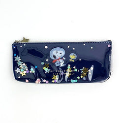 SNOOPY NV Astro Peanuts Pencil Pouch (Navy) 日本SNOOPY NV太空史努比笔袋 (海军蓝)