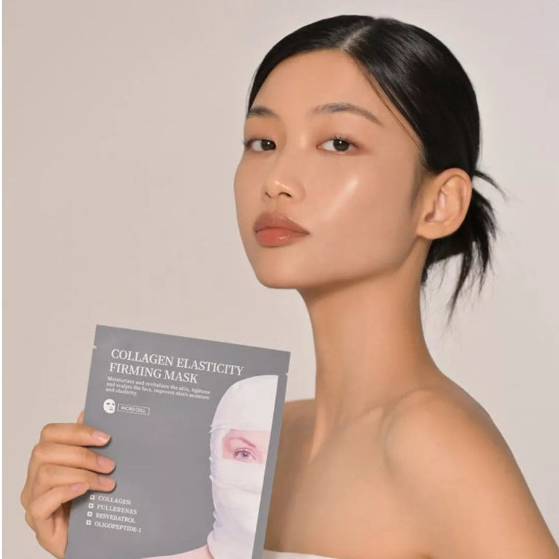 SUDEE Collagen Elasticity Firming Mask 5pcs/box 素玳 灰色绷带胶原蛋白弹力紧致面膜 5片/盒