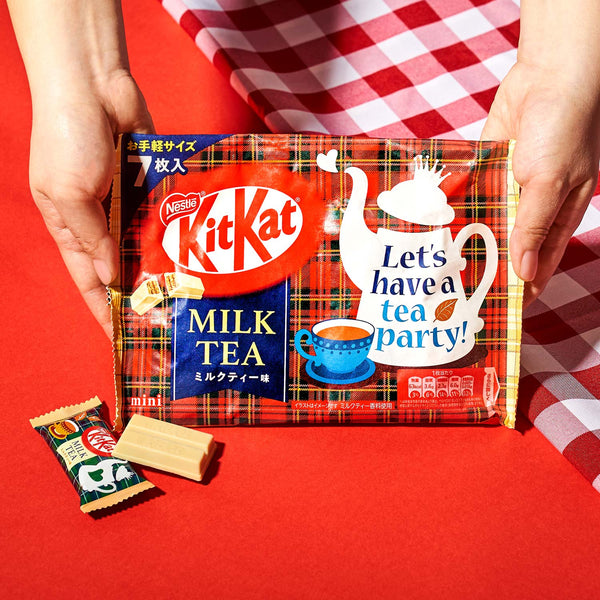 Nestle KITKAT Mini Milk Tea 7pcs/bag 日本雀巢KITKAT 迷你奶茶风味巧克力威化 7枚/包