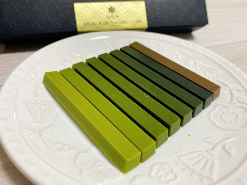 NANAYA Premium Matcha Chocolate 7 8 Types (16pcs) 日本NANAYA 静冈抹茶 渐变抹茶巧克力特别版 8种各2条 (16条)