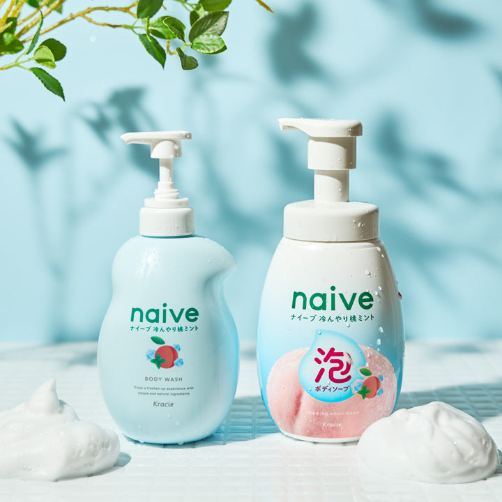 Kracie Naive Body Wash Refill (Cool Peach Mint)  嘉娜宝 Naive 氨基酸保湿沐浴露 替换装 (蜜桃精华薄荷) 360ml