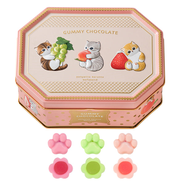 [Pre-Order] MATSUKAZEYA X Mofusand Gummy Chocolate Assortment Can 12pcs/box [预售] 日本松風屋 X 鲨鱼猫软糖巧克力什锦罐 12枚/盒