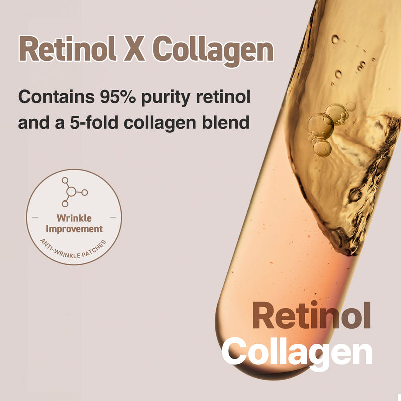 MEDIHEAL Retinol Collagen Eye Ampoule Patch (60 pcs/box) 美迪惠尔 视黄醇胶原蛋白精华水凝眼膜 60片/盒