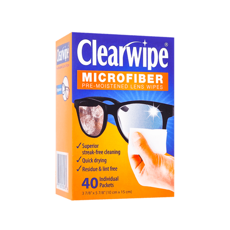 Clearwipe Microfiber Pre-Moistened Lens Wipes