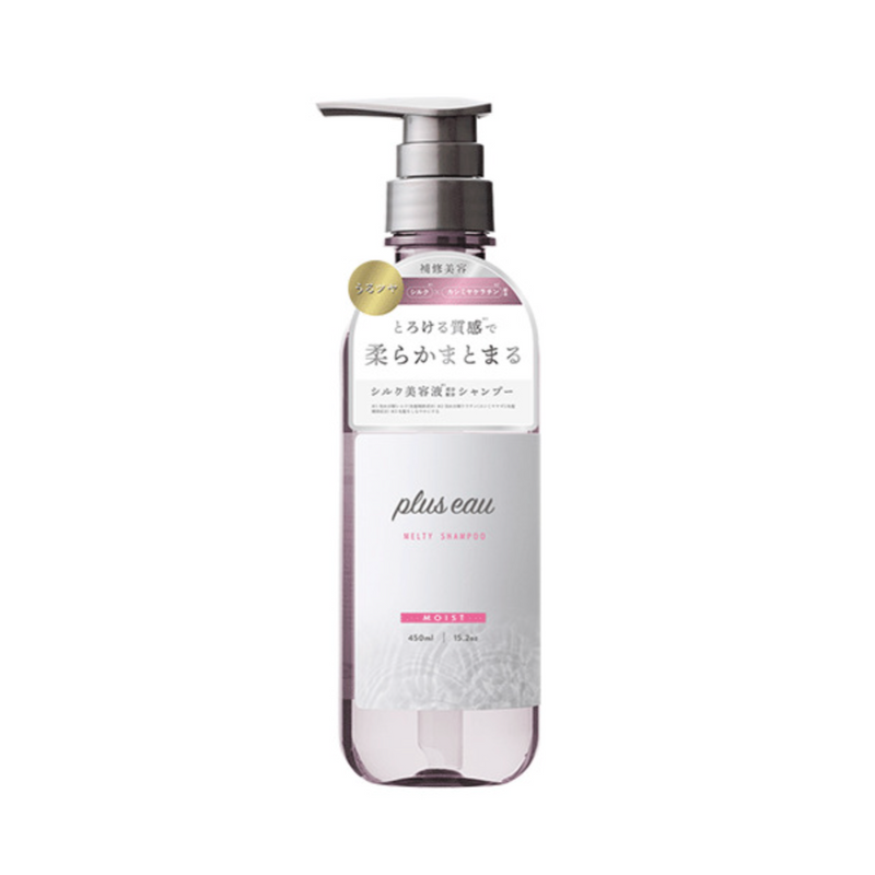 PLUS EAU Moist Melty Shampoo 日本PLUS EAU 水解蚕丝保湿洗发水 450ml