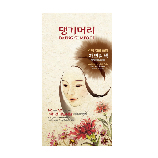 DAENG GI MEO RI Medicinal Herb Hair Color (Natural Brown) 康绮墨丽 草本染发膏 (自然褐色) 148g