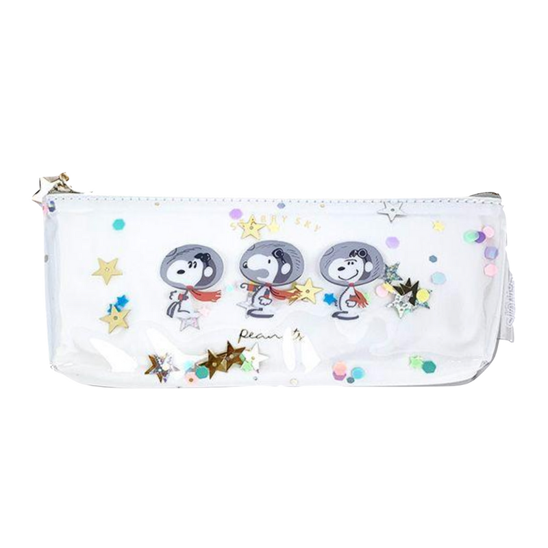 SNOOPY NV Astro Peanuts Pencil Pouch (White) 日本SNOOPY NV太空史努比笔袋 (白色)