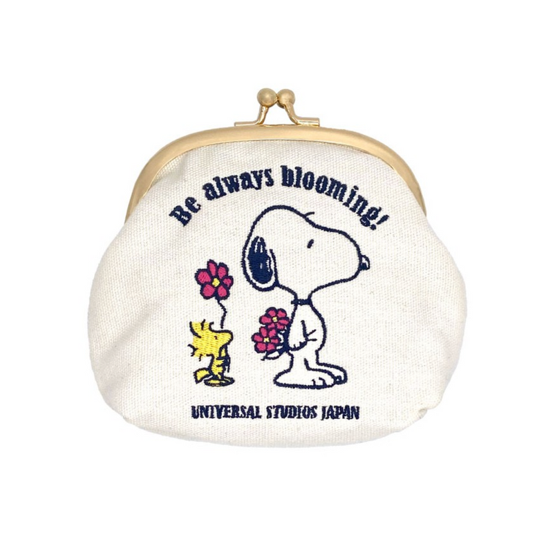 USJ Be Always Blooming PEANUTS Snoopy Coin Pouch 日本环球影城 史努比花花系列 口金刺绣零钱包